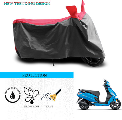 ANTHUB Waterproof Two Wheeler Cover for Hero(Dash, Grey, Red)