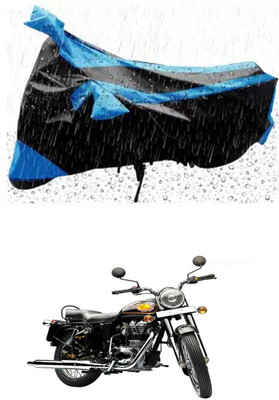 RONISH Waterproof Two Wheeler Cover for Royal Enfield(Bullet 350 Twinspark, Blue)