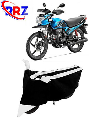 RRZ Waterproof Two Wheeler Cover for Hero(Passion Pro, Black, White)