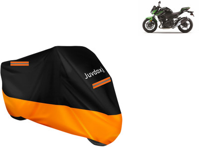 Juvdoxj Waterproof Two Wheeler Cover for Kawasaki(Z400 BS6, Orange)