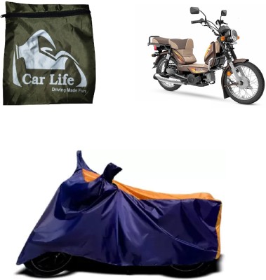 Car Life Two Wheeler Cover for TVS(Scooty Zest 110, Orange, Blue)