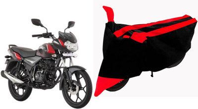 Sheen Waterproof Two Wheeler Cover for Bajaj(Discover 125 DTS-i, Red, Black)