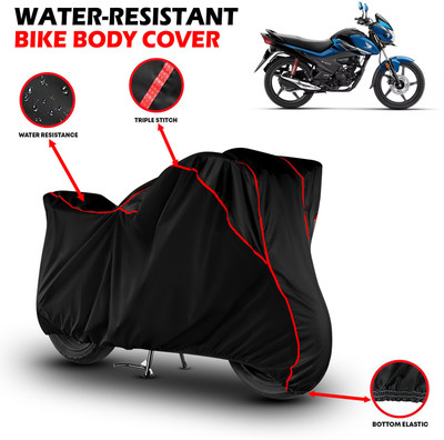 GKG Waterproof Two Wheeler Cover for Honda(Livo, Black, Red)