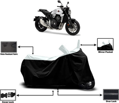 Amexride Two Wheeler Cover for Honda(CB 1000R, White)