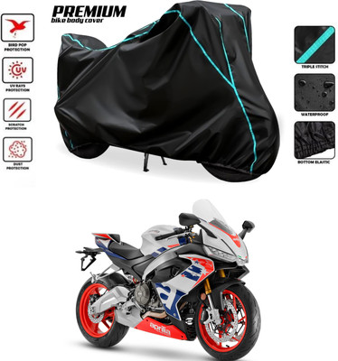 PAGORA Waterproof Two Wheeler Cover for Aprilia(RS 660, Black)