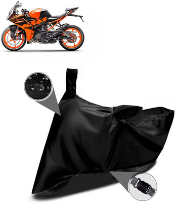 CODOKI Waterproof Two Wheeler Cover for KTM(RC 200 BS6, Black)