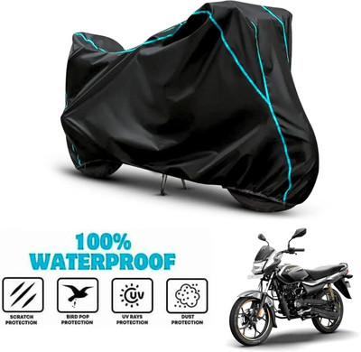 ANTHUB Waterproof Two Wheeler Cover for Bajaj(Platina 110, Black)