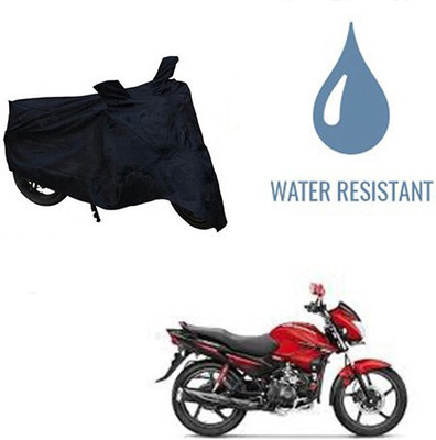 DeepShakshi AUTOMOTIVE Waterproof Two Wheeler Cover for Hero(Glamour FI, Black)