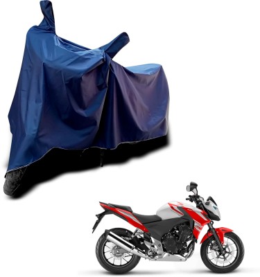 KEDIT Two Wheeler Cover for Honda(CB 400, Blue)