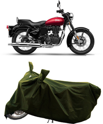 GROFATIK Two Wheeler Cover for Royal Enfield(Bullet 350 New BS6, Green)