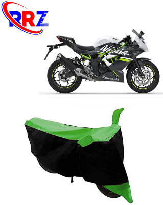 RRZ Waterproof Two Wheeler Cover for Kawasaki(Ninja, Black, Green)