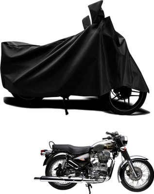 AASHTIK MART Two Wheeler Cover for Royal Enfield(Electra Delux, Black)