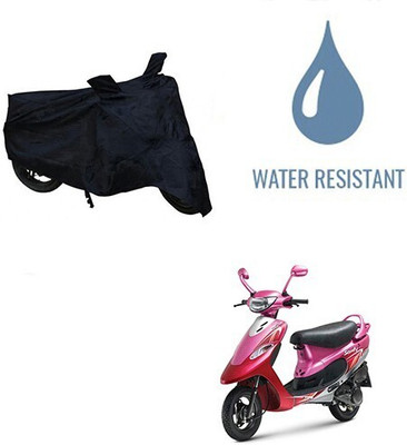DeepShakshi AUTOMOTIVE Waterproof Two Wheeler Cover for TVS(Scooty Pep+, Black)