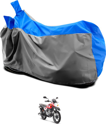 GOSHIV-car and bike accessories Two Wheeler Cover for Bajaj(Boxer, Grey, Blue)