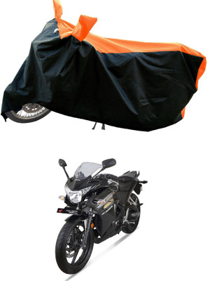 DeepShakshi AUTOMOTIVE Waterproof Two Wheeler Cover for Honda(CBR 250R, Orange)