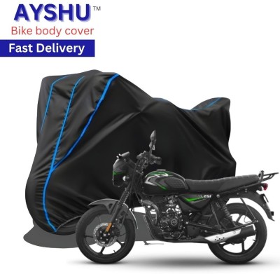 AYSHU Waterproof Two Wheeler Cover for Bajaj(CT 125X, Black, Red)