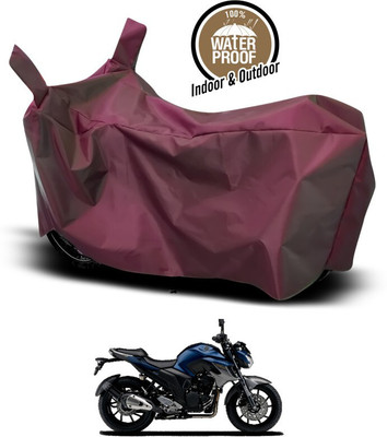 ANTHUB Two Wheeler Cover for Yamaha(FZ, Maroon)