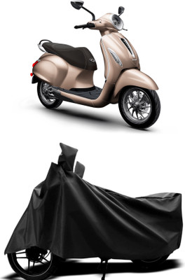 Mdstar Waterproof Two Wheeler Cover for Bajaj(Chetak, Black)