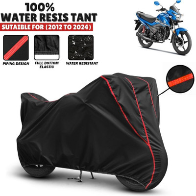 Mwiss Waterproof Two Wheeler Cover for Honda(Livo, Black, Red)