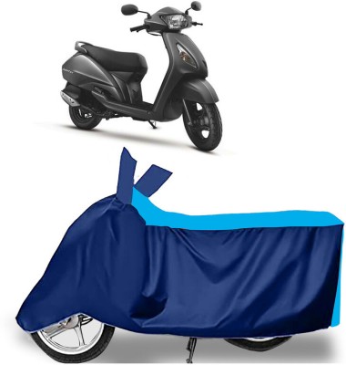 AUTO PEARL Two Wheeler Cover for TVS(Jupiter, Blue)