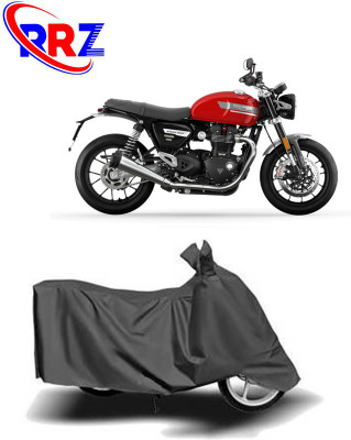 RRZ Waterproof Two Wheeler Cover for Triumph(Twin, Grey)