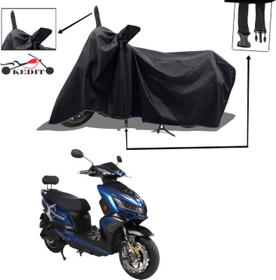 KEDIT Two Wheeler Cover for Okinawa(i-Praise, Black)