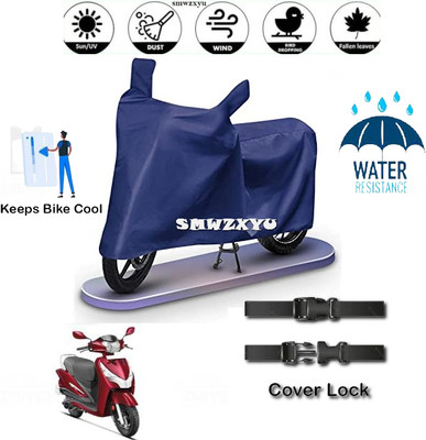 smwzxyu Waterproof Two Wheeler Cover for Hero(Destini 125, Blue)