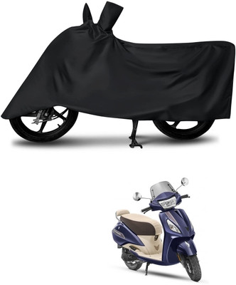 KEDIT Two Wheeler Cover for TVS(Jupiter classic, Black)
