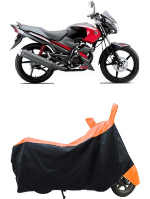 Coxtor Waterproof Two Wheeler Cover for Yamaha(Gladiator Graffitti, Orange)