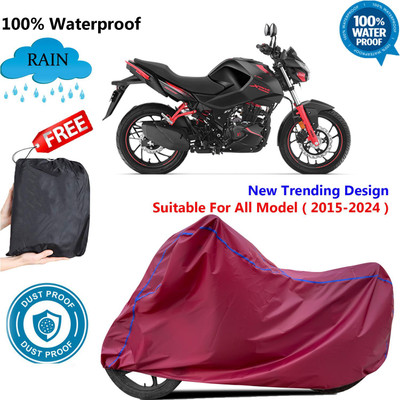 AutoGalaxy Waterproof Two Wheeler Cover for Hero(Motocorp Xtreme 160 R, Maroon)
