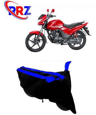 RRZ Waterproof Two Wheeler Cover for Hero(Achiever, Black, Blue)