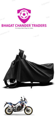 bhagat chander traders Waterproof Two Wheeler Cover for Honda(Africa Twin, Black)