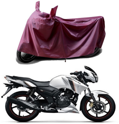 THE REAL ARV Waterproof Two Wheeler Cover for TVS(Apache 150, Maroon)