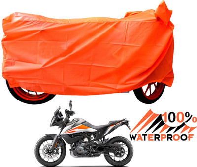 DeepShakshi AUTOMOTIVE Waterproof Two Wheeler Cover for KTM(Duke 390 ABS, Orange)