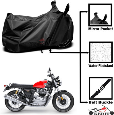 KEDIT Two Wheeler Cover for Universal For Bike(Continental GT, Black)