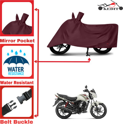 KEDIT Two Wheeler Cover for Suzuki(Sling Shot Plus, Maroon)