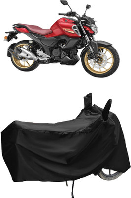 Autoprime Two Wheeler Cover for Yamaha(FZ S FI New BS6, Black)
