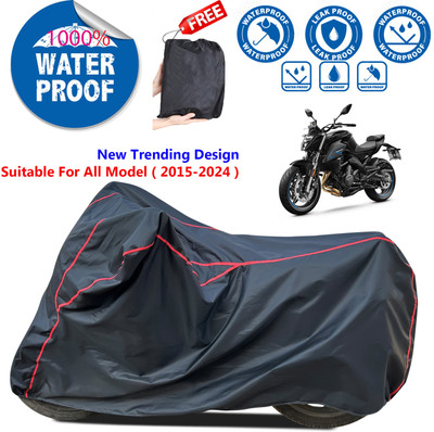 AutoGalaxy Waterproof Two Wheeler Cover for CFMoto(Black)