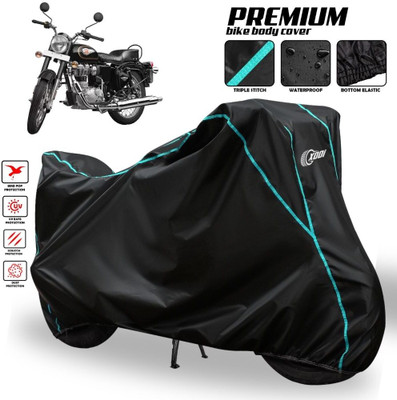 AutoGalaxy Waterproof Two Wheeler Cover for Royal Enfield(Bullet 350 Twinspark, Black)