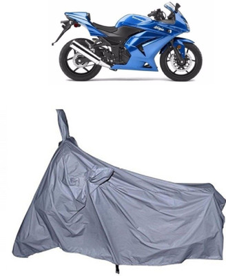 Varnwal E Commerce Waterproof Two Wheeler Cover for Kawasaki(Ninja 250, Silver)