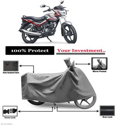 Amexride Two Wheeler Cover for TVS(Star City, Grey)