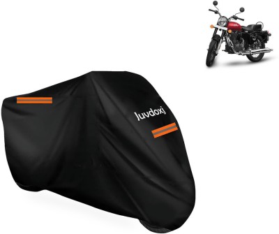 Juvdoxj Waterproof Two Wheeler Cover for Royal Enfield(Bullet 350, Black)