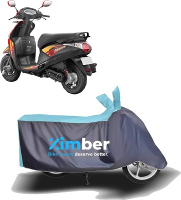 ZIMBER Two Wheeler Cover for Hero(Pleasure, Blue, Grey)