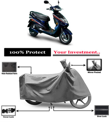 Amexride Two Wheeler Cover for Okinawa(Ridge Plus, Grey)