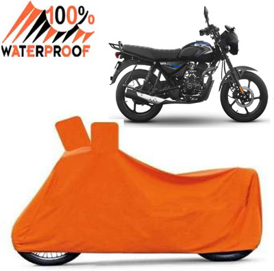 ROYAL AUTO MART Waterproof Two Wheeler Cover for Bajaj(CT100, Orange)