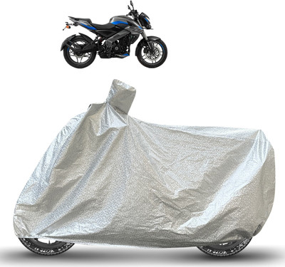Caronix Waterproof Two Wheeler Cover for Bajaj(Pulsar NS200, Silver)