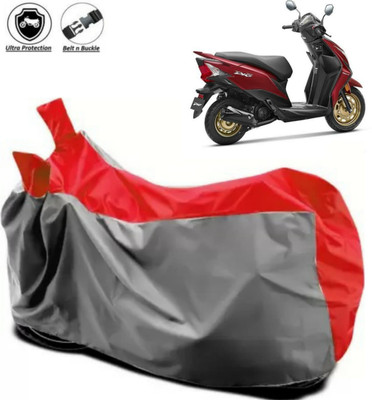 Mdstar Waterproof Two Wheeler Cover for Honda(Dio, Red, Grey)
