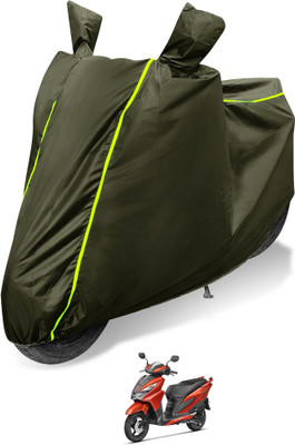 Auto Hub Waterproof Two Wheeler Cover for Honda(Grazia, Green)