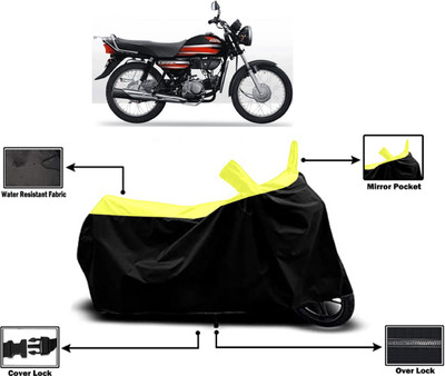 Amexride Two Wheeler Cover for Hero(CD Dawn, Yellow)