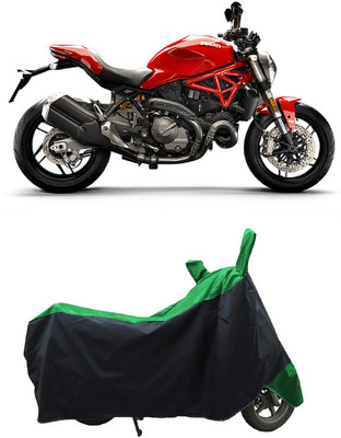 Coxtor Waterproof Two Wheeler Cover for Ducati(Monster 821, Green)